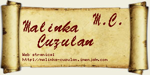 Malinka Ćuzulan vizit kartica
